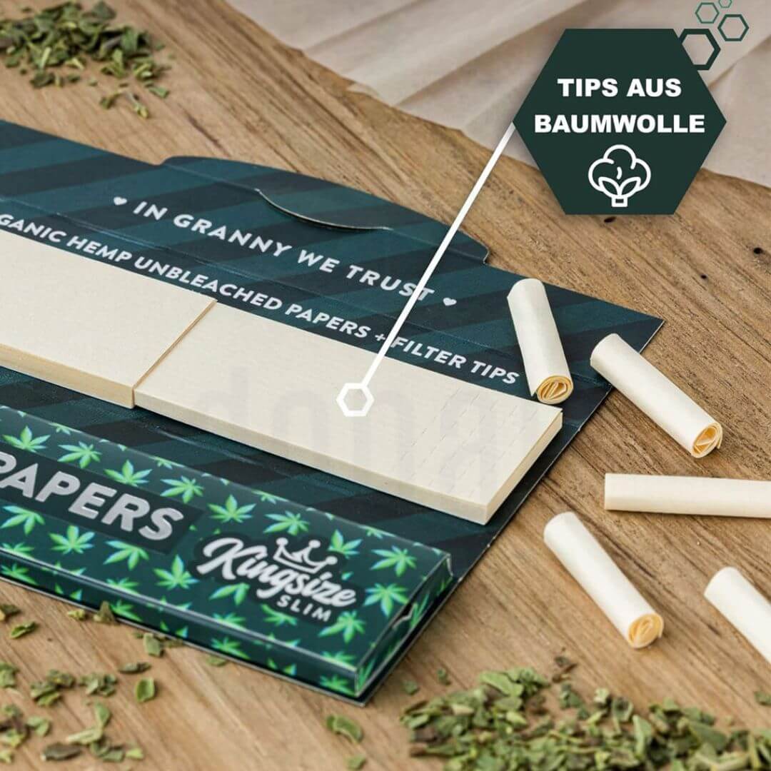 Granny's Weed Long Papers King Size mit Filter Tips