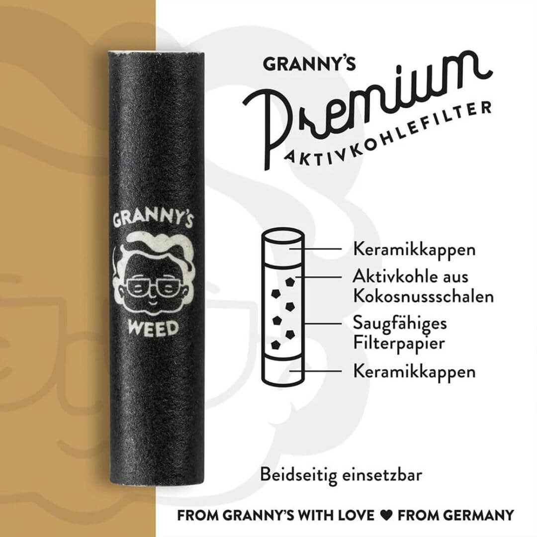 Granny's Weed Exclusive Aktivkohlefilter Slim