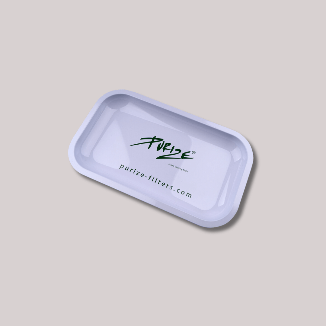 Purize Metall Rolling Tray Weiß